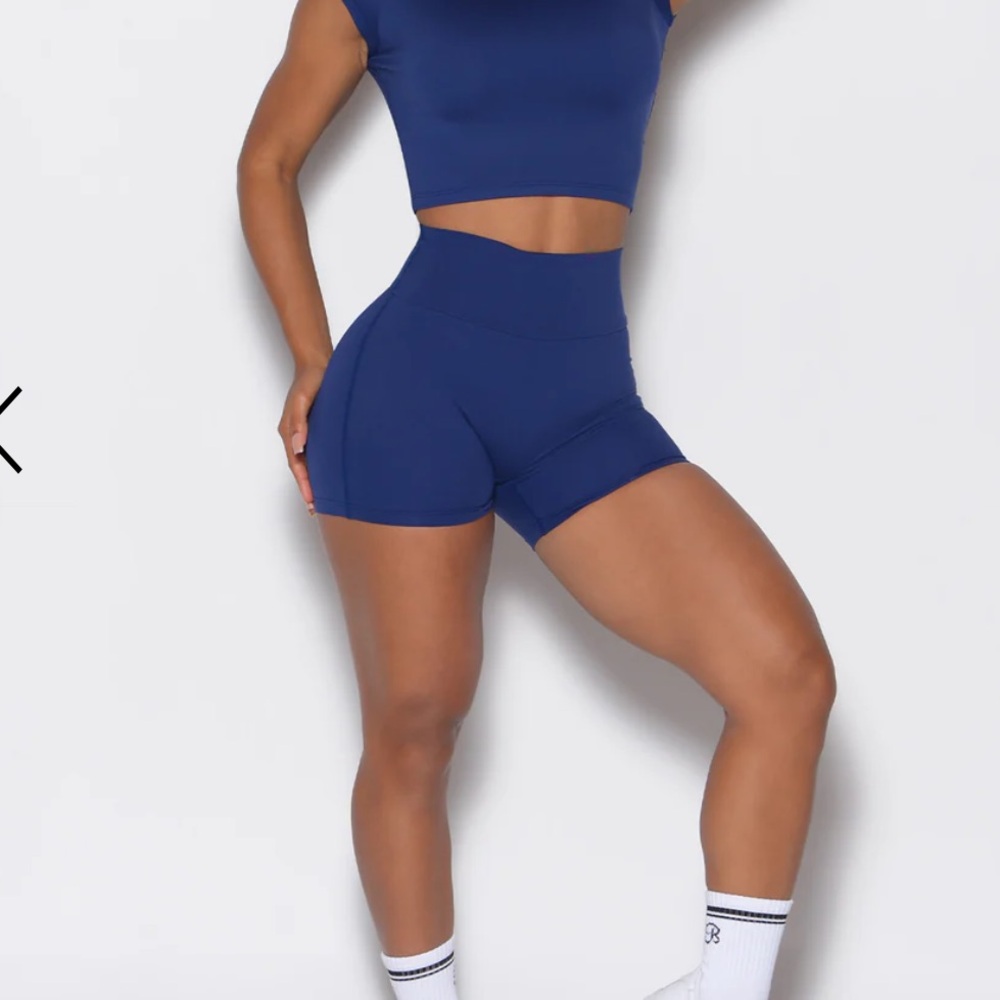 Bombshell Sportswear Blue Athletic Shorts - Picture 10 of 11